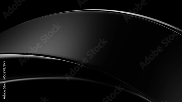 Fototapeta Abstract black background Illustration. 3d rendering