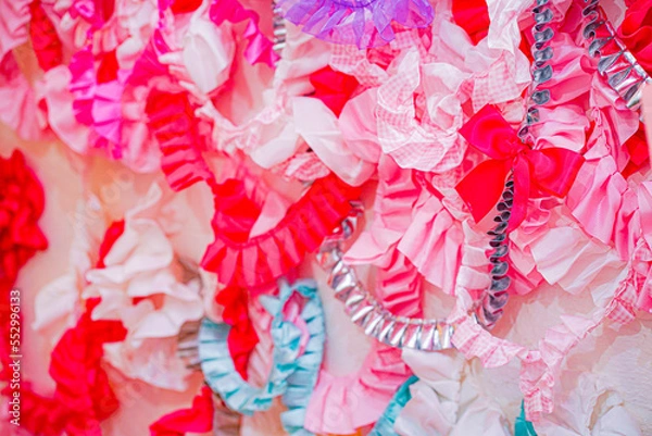 Obraz たくさんのかわいいリボン