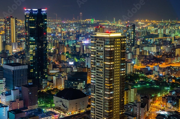 Obraz 梅田スカイビルからの眺望　都会イメージ