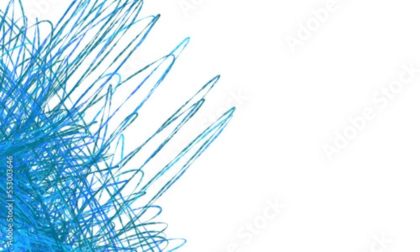 Fototapeta Isolated  blue green abstract lines design element overlay