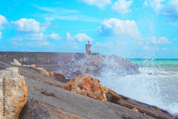 Fototapeta lighthouse on the coast