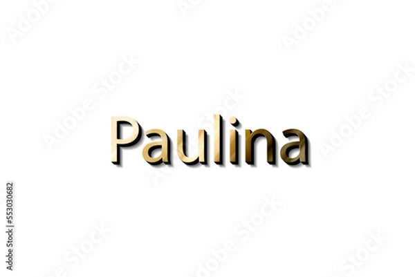 Obraz PAULINA NAME 3D
