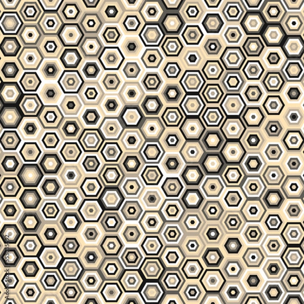 Fototapeta  Hexagonal Maze pattern abstract illustration