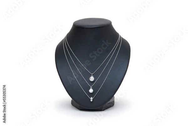 Obraz Necklace isolated on the white background