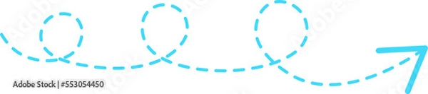 Obraz Dashed Line Arrow