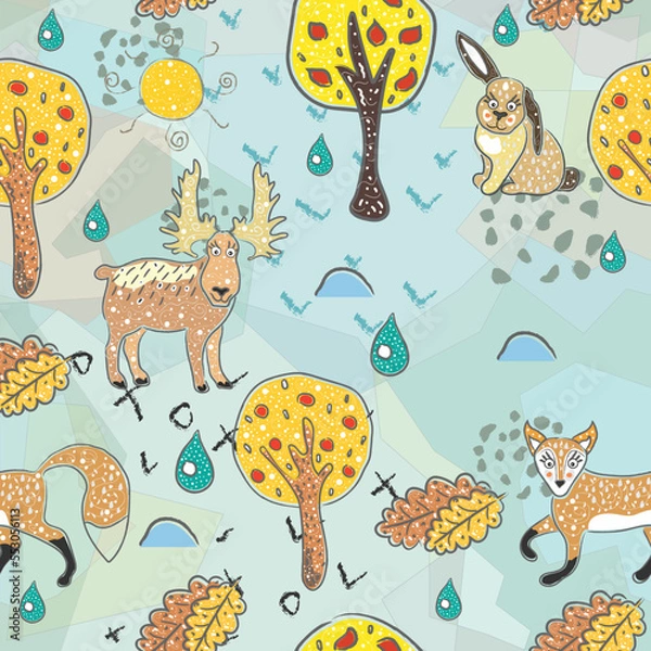 Obraz sweet forest animals