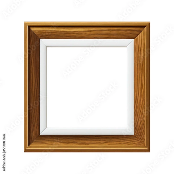 Obraz  wooden square frame