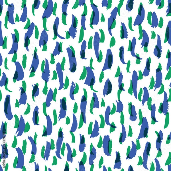 Obraz Colorful abstract hand drawn seamless pattern