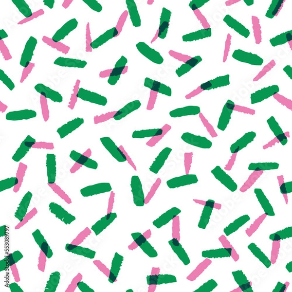 Obraz Colorful abstract hand drawn seamless pattern