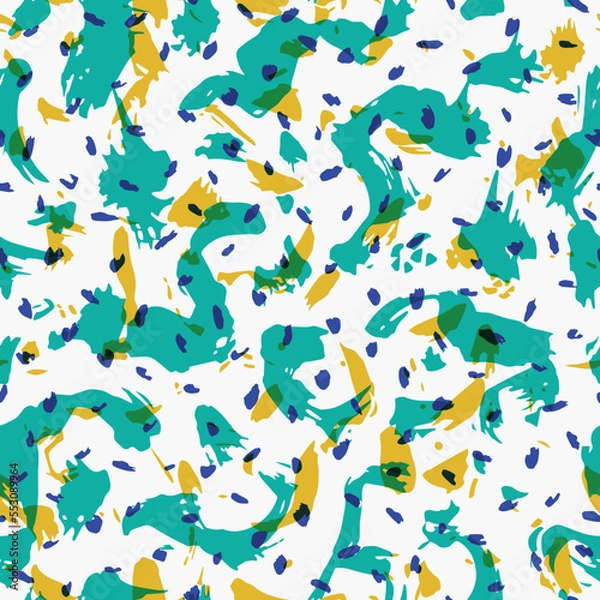 Obraz Colorful abstract hand drawn seamless pattern