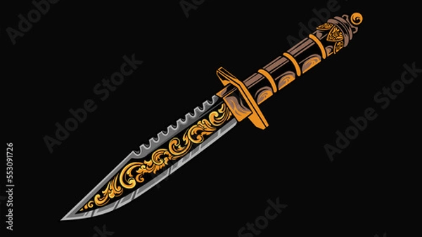 Obraz knife bayonet design vector