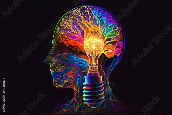 Obraz Eureka moment of creative ideas