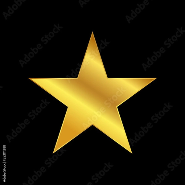 Obraz gold star vector logo template