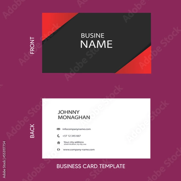 Obraz business card template