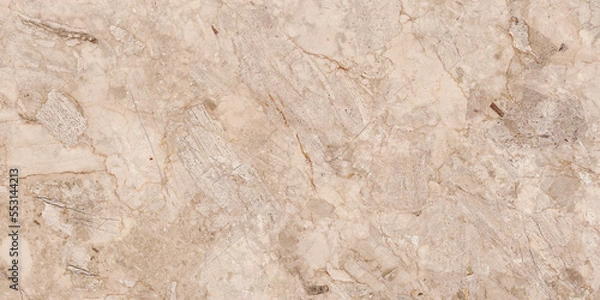 Fototapeta Beige agate marble stone background with terrazzo shape chips. Opal white marble stone background with luxurious vein patterns and colours, marble is used for the flooring, bathroom countertops.