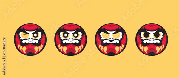 Obraz daruma emotes 