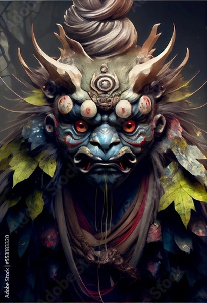 Fototapeta Generative AI abstract render of a fanasy creature