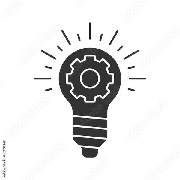 Obraz Realization filled universal icon ui ux element sign.