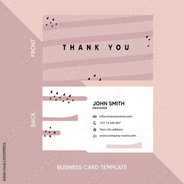 Obraz pink template for website