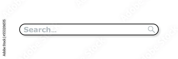 Fototapeta Browser window on white background , Internet search window , Vector Illustration