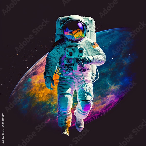 Fototapeta astronaut in space