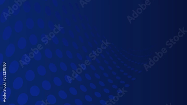 Fototapeta abstract dark blue background with halftone blue dots pattern in tech style. background vector. background template that could be used for various other businesses concept.