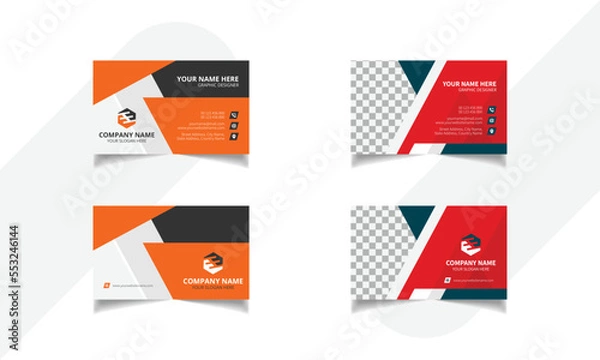 Fototapeta Professional Simple Elegant business card template design