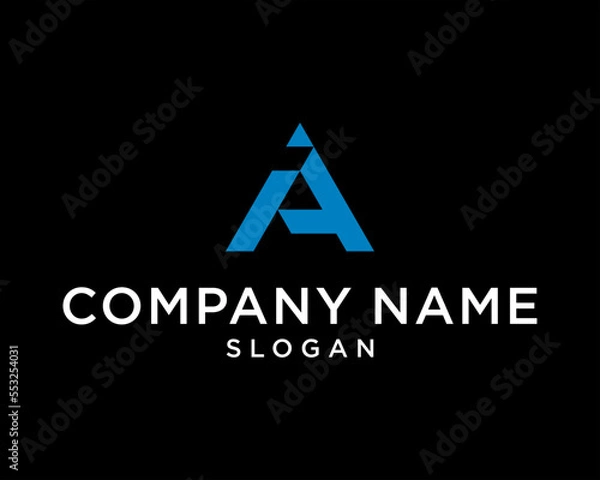 Fototapeta LOGO BUSSINESS MODERN INITIAL AI ABSTRAC LOGO VECTOR