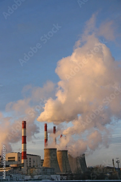 Fototapeta Factory in Moscow