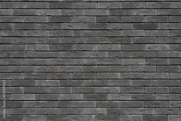Obraz Grey brick wall texture background. Tiled.