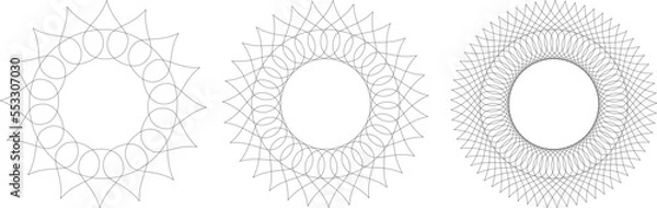 Fototapeta Design background. Figure from lines. Pattern abstraction. Geometry vector illustration.