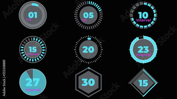 Fototapeta Countdown Timer Overlay