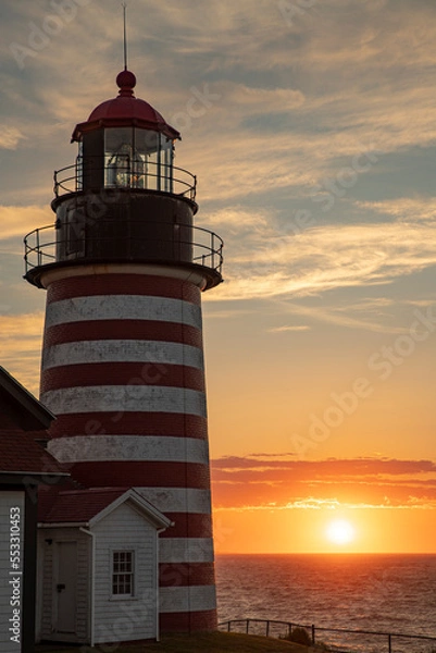 Obraz Lighthouse at sunrise