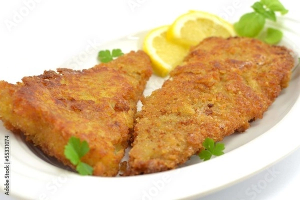 Fototapeta Fried fish - pollock