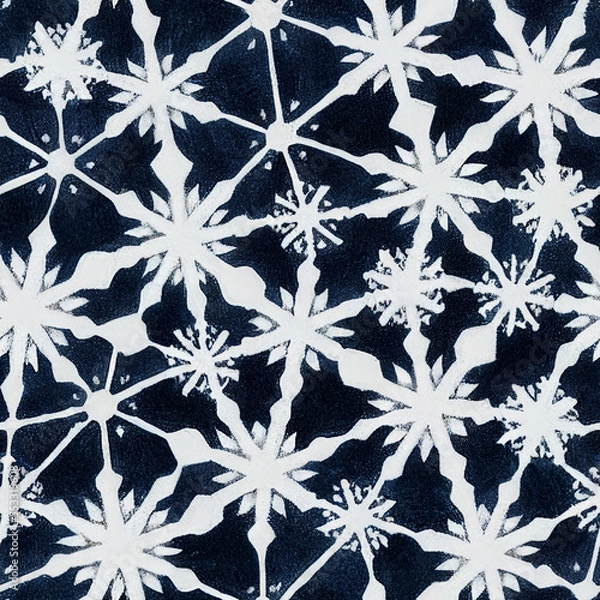 Obraz Seamless Snowflakes Christmas Patterns 