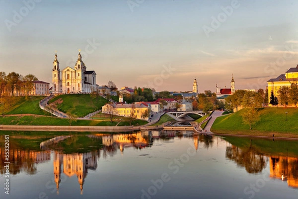 Fototapeta view of the city of Vitebsk, Belarus