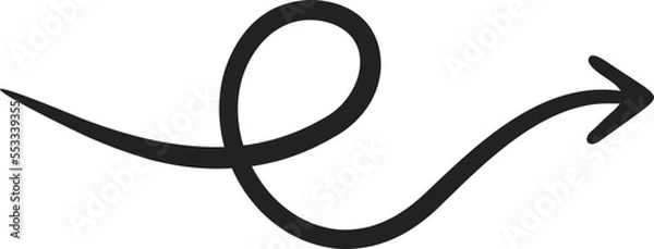 Obraz Loopy Arrow Doodle