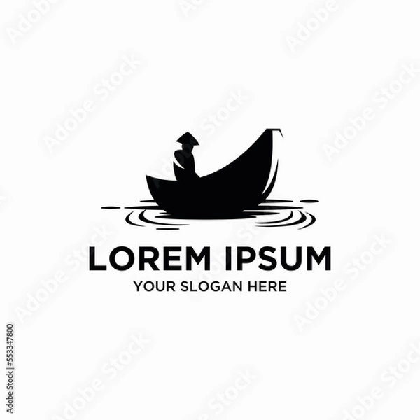 Obraz boat logo illustration