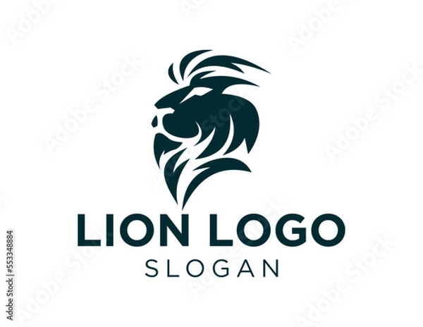 Fototapeta Logo about Lion on a white background. created using the CorelDraw application.