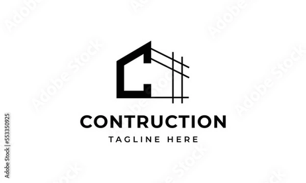 Obraz Initial letter c building contruction logo, icon, symbol