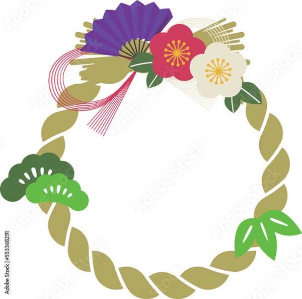 Obraz 年賀状 イラストベクター素材