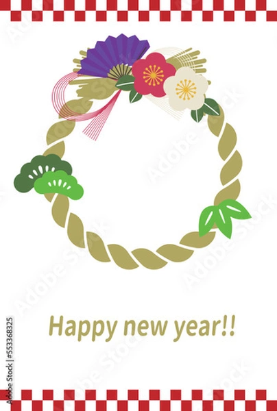 Obraz 年賀状 イラストベクター素材