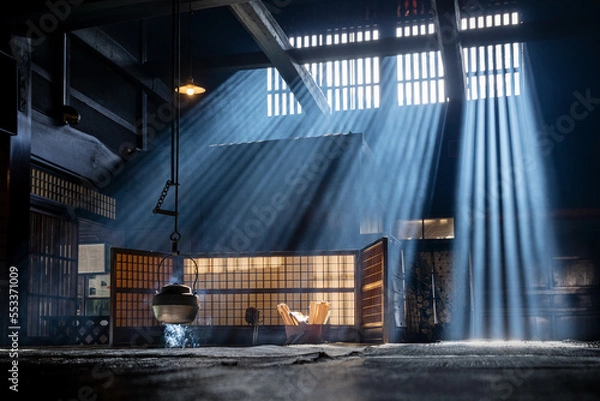 Obraz 妻籠宿 脇本陣奥谷の斜光（長野県 南木曽町）