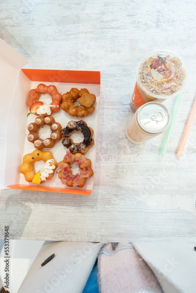 Fototapeta Mochi donuts