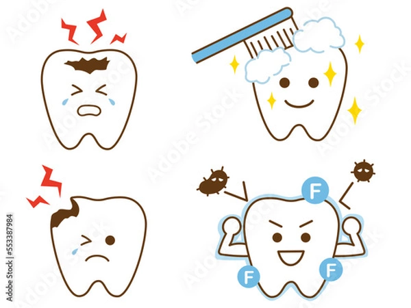 Obraz 歯のアイコンイラスト4
