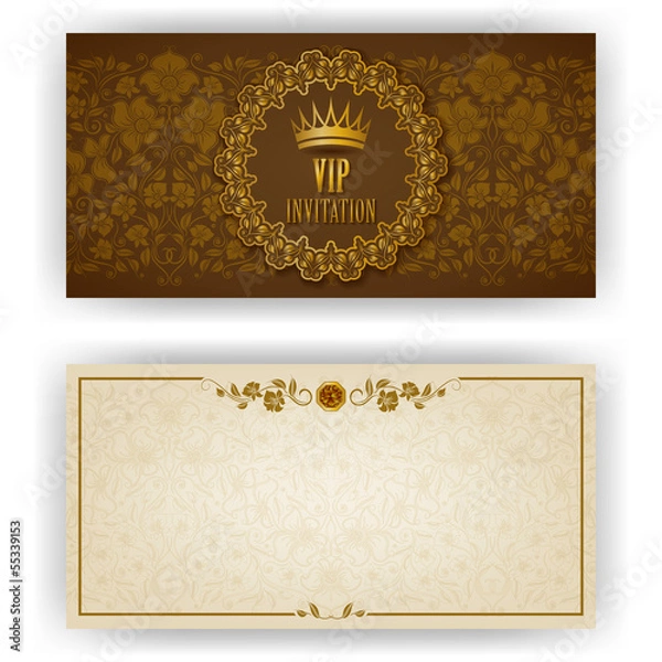 Obraz Elegant template for vip luxury invitation