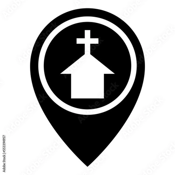 Obraz church glyph icon