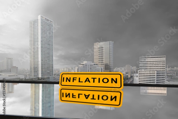 Fototapeta Inflation sign
