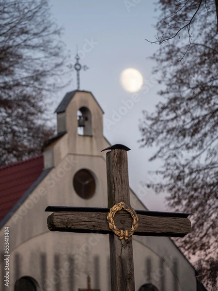 Obraz cross on the church