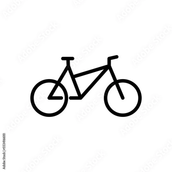 Obraz Bike icon vector flat style illustration